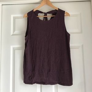 LOFT Tank - Tie Back - Plum Color